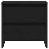 Bedside Cabinet with Drawer 2 pcs Black Oak 45 x 34 x 44.5 cm 863358