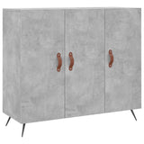 Sideboard Concrete Grey 90x34x80 cm Engineered Wood 828080