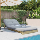 Futon Sofa Bed with Mattress 80x206x11 cm Impregnated Wood Pine 846760