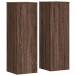 Plant Stands 2 pcs Brown Oak 33x33x100 cm Engineered Wood 3307888