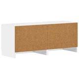 TV Cabinet High Gloss White Engineered Wood 897779