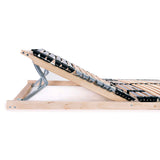 Slatted Bed Base without Mattress with 42 Slats 7 Zones 90x200 cm 246469