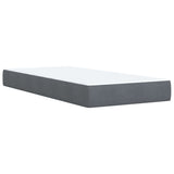 Box Spring Bed with Mattress Dark Grey 90x190 cm Velvet 3286187
