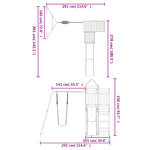 Outdoor Playset Impregnated Wood Pine 3156885