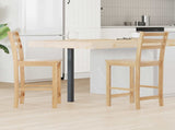 Dining Chairs 2 pcs Natural 40 x 47.5 x 99.5 cm 42020468