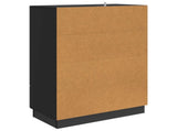 Sideboard with Drawer Black 66 x 34.5 x 92 cm Engineered Wood 895356
