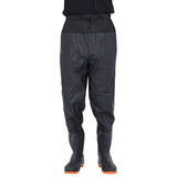 Waist Waders with Boots Black Size 42 4017021