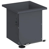 Garden Planter with LED 2 pcs Antracite 30 x 30 x 30 cm Steel 8008061