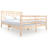 Bed Frame without Mattress King Size Solid Wood 3100659