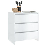 Sideboard High Gloss White 70x41x75 cm Engineered Wood 809752