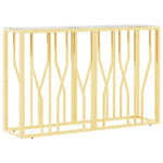 Console Table 110x30x70 cm Stainless Steel and Glass 350026