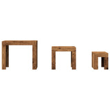 Nesting Coffee Tables 3 pcs Old Wood Engineered Wood 856672
