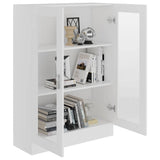 Vitrine Cabinet White 82.5x30.5x115 cm Engineered Wood 802750