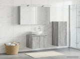 Bathroom Furniture Set 4 pcs Grey Sonoma 3407412