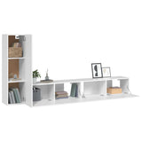 3 Piece TV Cabinet Set White Engineered Wood 3114318
