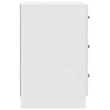 Bedside Cabinet with Drawer High Gloss White 43 x 41 x 63.5 cm 895709