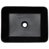 Countertop Basin Black and Blue Rectangular 46x35.5x13 cm Ceramic 155071
