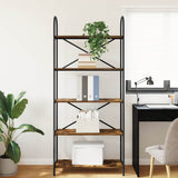 Bookshelf Smoked Oak 80 x 30 x 183 cm Engineered wood 879889