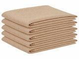 Table Cloth 5 pcs Rectangular Beige 140 x 180 cm 42040341