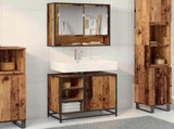Bathroom Cabinet Old Wood 65 x 33 x 60 cm Engineered Wood 883634