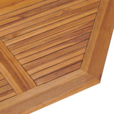 Outdoor Dining Set Teak Brown Solid teak wood Compact Foldable 3096573