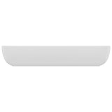 Luxury Basin Rectangular Matt White 71x38 cm Ceramic 146954