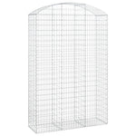 Arched Gabion Basket 150x50x220/240 cm Galvanised Iron 153461