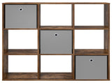 Sideboard with Drawer Smoked Oak 102 x 31 x 99.5 cm 8000496