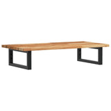 Basin Shelf Wall Mounted Steel and Solid Wood Acacia 3302717