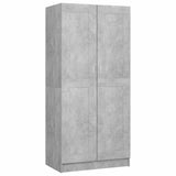 803438 Wardrobe Concrete Grey 82,5x51,5x180 cm Engineered Wood