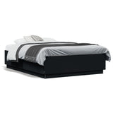 Bed Frame without Mattress Black 135x190 cm Double 3209738