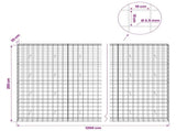 Gabion with 3.5 mm Wire and 10x10 cm Mesh 1200x30x200 cm 3463266