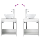 Bathroom Furniture Set 2 pcs High Gloss White Engineered Wood 3404028