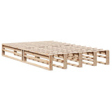 Bookcase Bed without Mattress 135x190 cm Double Solid Wood Pine 3323983