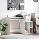 Desk with Drawer White 120.5 x 44 x 88.5 cm Engineered Wood 869474