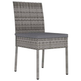 Outdoor Dining Set Grey and black 3100401