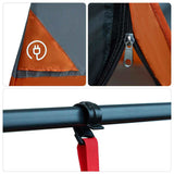 Inner Tent with Roof Grey and Orange 280 x 220 x 176 cm Taffeta 42001148