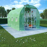 Greenhouse Green Polyethylene mesh fabric, Galvanised steel 6.86 m 48164