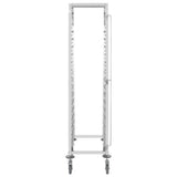 Kitchen Trolley for 16 Trays 38x55x163 cm Stainless Steel 50920