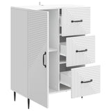 Sideboard with Drawer White 66 x 34.5 x 89.5 cm Engineered Wood 894855