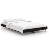 Bed Frame without Mattress Black 120x190 cm Small Double Engineered Wood 832086