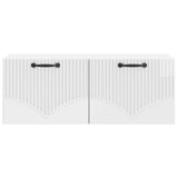 Wall-Mounted TV Cabinet High Gloss White 78.5 x 31 x 30 cm 899059