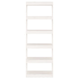 Book Cabinet/Room Divider White 60x30x167.5 cm Solid Wood Pine 808174