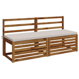 2-Piece Bench Cushions SOEST 2 pcs 100% Polyester White 949377