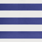 Retractable Awning Blue and White 4x3 m Fabric and Aluminium 3154523