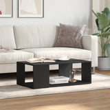 ZNTS Coffee Table Black 89.5x48x30 cm Engineered Wood 848151