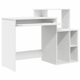 Desk with Drawer White 120.5 x 44 x 88.5 cm Engineered Wood 869474