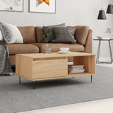 ZNTS Coffee Table Sonoma Oak 90x50x36.5 cm Engineered Wood 830567