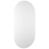 Mirror Transparent Glass Medium Minimalist Mirror Oblong 326084