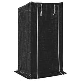 Firewood Rack with Rain Cover 100x80x200 cm Galvanised Steel 4104950